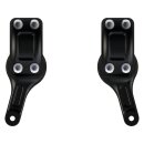Flat Riser Kit For 1" handlebars Gloss Black Powder...