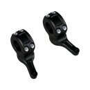 Flat Riser Kit For 1" handlebars Gloss Black Powder Coated