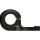Flat Riser Kit For 1" handlebars Gloss Black Powder Coated
