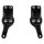 Flat Riser Kit For 1" handlebars Gloss Black Powder Coated