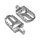 MX V2 Passenger Pegs Silver Anodized