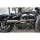 Bomb V2 Tattoo Exhaust System , Raw Smooth Heat Shield, Polished Adjustable High End Cap, 4" Outline