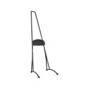 Stupid Tall Sissy Bar with Pad Gloss Black Powder Coated