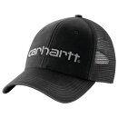 Canvas Mesh-Back Logo Graphic Cap Black