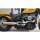 Bomb V2 Tattoo Exhaust System , Black Smooth Heat Shield, Black Open High End Cap, 4" Outline