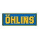 Öhlins, sticker "ÖHLINS" yellow/blue