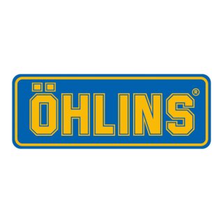 Öhlins, sticker Öhlins Blue/Yellow medium