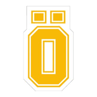 Ã–hlins, sticker Ã– yellow, large