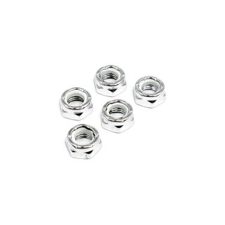JAM LOCK NUT CHROME, 3/8-24 - 25 PACK