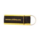 Ã–hlins, key ring. Black with yellow...