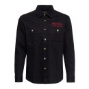 King Kerosin Denim Worker shirt black