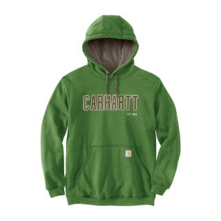 Carhartt Felt Logo hoodie arborvitae heather