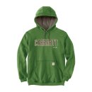 Carhartt Felt Logo hoodie arborvitae heather