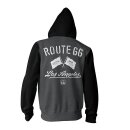 Route 66 Los Angeles varsity zipped hoodie