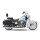 KessTech 2in2 Crossover ESM3 Auspuff Schalldämpfer chrom für Harley FL Softail 12-16