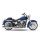 KessTech 2in2 Crossover ESM3 Auspuff Schalldämpfer chrom für Harley FL Softail 12-16