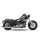 KessTech 2in2 Crossover ESM3 Auspuff Schalldämpfer chrom für Harley FL Softail 12-16