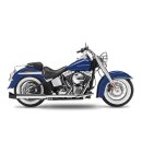 *2 WEEKS EXTRA TRANSIT TIME* KessTech, 2in2 FLSTS Crossover slip-ons ESM2. Chrome