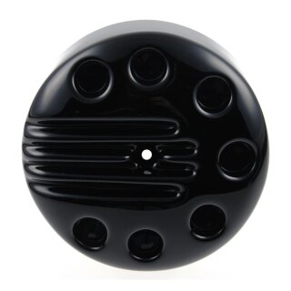 Cult-Werk, aircleaner cover Slotted. Gloss black