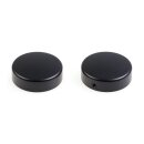 Cult-Werk, 2-piece fork tube cap bolt cover kit. Black