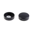 Cult-Werk, 2-piece fork tube cap bolt cover kit. Black