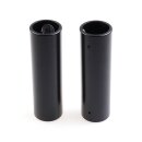 Cult-Werk, upper fork tube covers. Long. Black