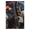 Cult-Werk, upper fork tube covers. Long. Black