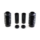 Cult-Werk, 6-piece fork tube cover kit. Short. Black