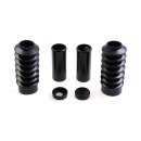 Cult-Werk, 6-piece fork tube cover kit. Short. Black