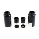 Cult-Werk, 6-piece fork tube cover kit short. Gloss black