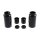 Cult-Werk, 6-piece fork tube cover kit short. Gloss black