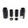 Cult-Werk, 6-piece fork tube cover kit Medium. Gloss black