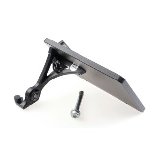 Cult-Werk, side mount license plate bracket AT. Black