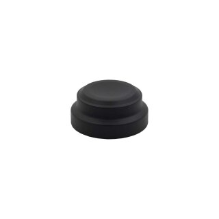 Nightster Smooth Nut Covers without Ricks Logo and fits for Hex Head Screws with Size 22 Black