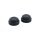 Nightster Smooth Nut Covers without Ricks Logo and fits for Hex Head Screws with Size 15 Black