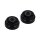 Nightster Premium Nut Covers with Ricks Logo and fits for Hex Head Screws with Size 15 Black