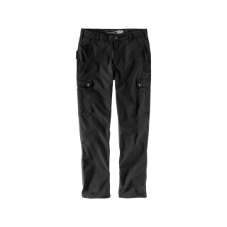 Rugged Flex Relaxed Fit Ripstop Cargo Work Pants W34/L36 Black