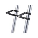 Adjustable CNC Headlight Braket 41mm Fork Mount Black Anodized