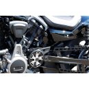 Nightster Premium Nut Covers with Ricks Logo and fits for Hex Head Screws with Size 22 Black