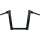 2" Str8UP Tall (380mm) Handlebars Black Powder Coated Hydraulic Throttle By Wire