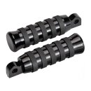 O-Ring Rider and Passenger Foot Peg Set Black Anodized