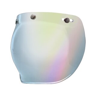 Custom 500 3-Snap Bubble Shield LIght Silver Iridium