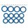 Pushrod cover seal kit, blue silicone
