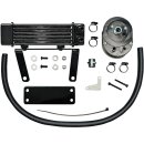 Ölkühler Kit JAGG 6 Row horizontal schwarz für Harley Softail 00-17