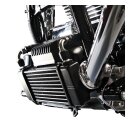 JAGG 10 Row horinzontal Ölkühler Kit schwarz für Harley Touring 09-16