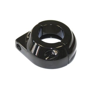 Gasgriffgehäuse Single Cable Custom Alu schwarz für Harley Davidson 74-80
