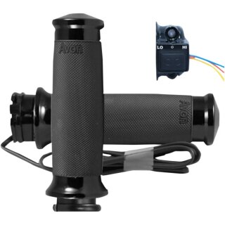 Avon Contour Heizgriffe schwarz für Harley Modelle 96-22