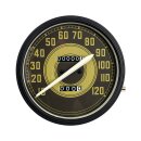 FL speedometer, 41-45 face, green army. 2:1 MPH