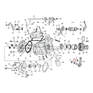 Retaining ring, shifter rod/fuel fitting