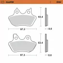 Moto-Master RoadPro brake pads. Sintered